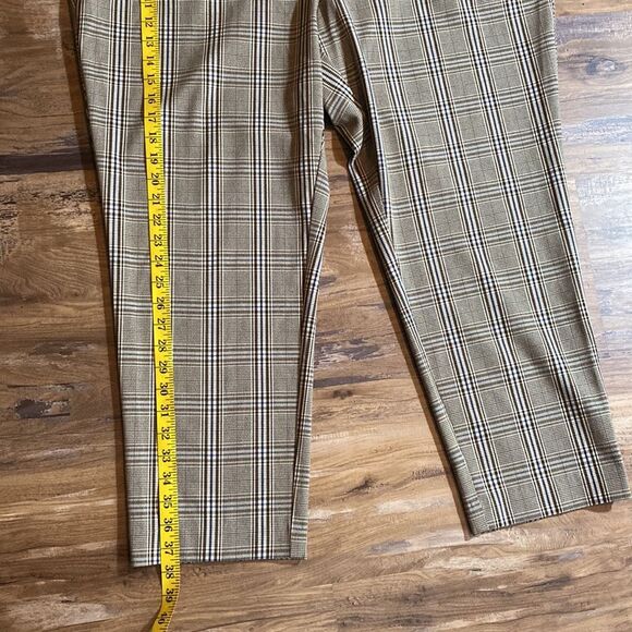 Ava & Viv Brown Checker Board Plaid Stretchy Pants Sz 22W - Picture 7 of 11
